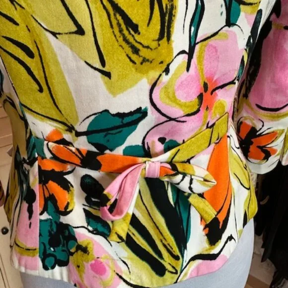 Milly Size six Floral Print Jacket - Picture 6 of 10